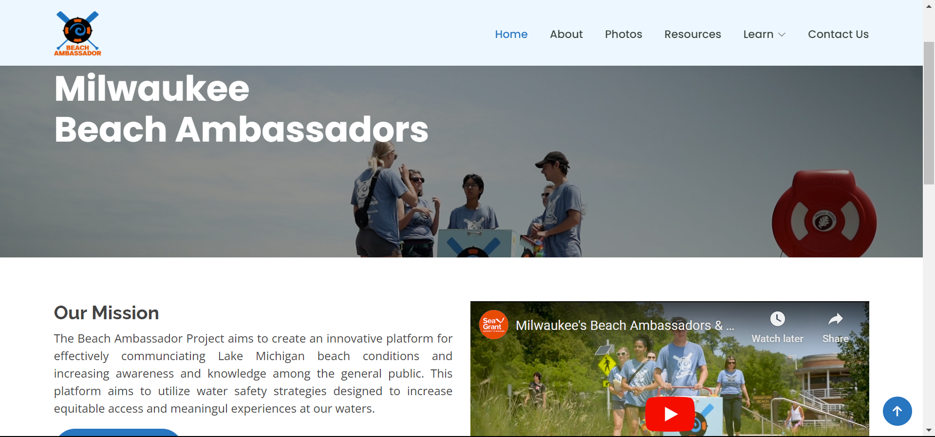 Beach Ambassador Website Picture