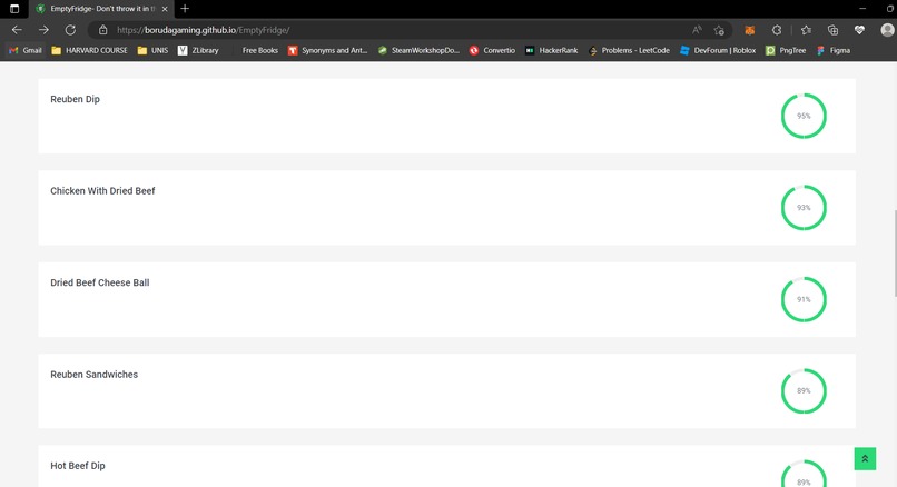 Picture of EmptyFridge Homepage